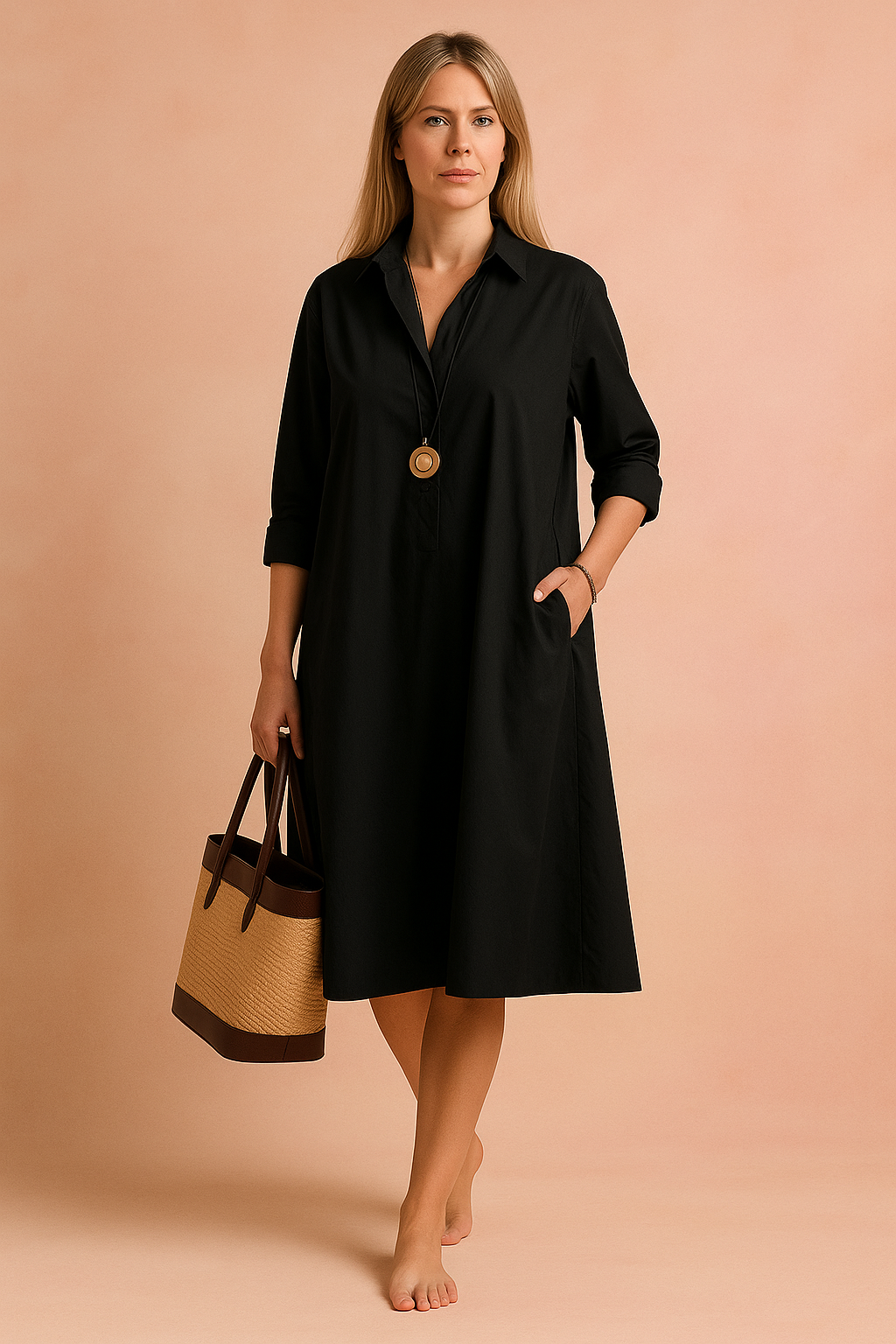 Amara | Minimalist Loose Fit Shirt with Pockets 1