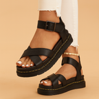 Charice | Strappy Platform Sandals with Buckle 2