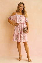 Diana | Floral Chiffon Summer Dress 1