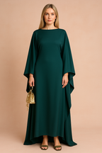 Estela | Elegant Batwing Sleeve Dress 2