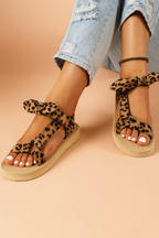 Lena | Leopard print bow sandals 2