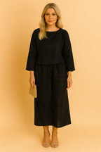 Lily | Airy Linen Set: Blouse and Trousers 0