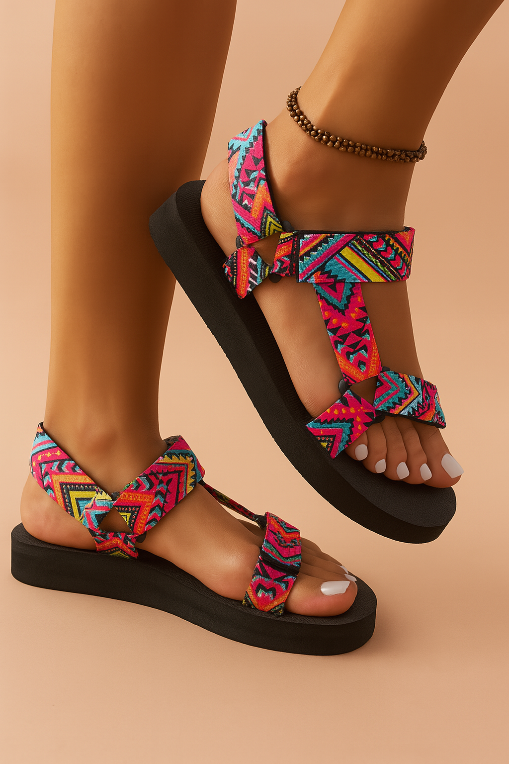 Luna | Sandals with a colorful strap 3