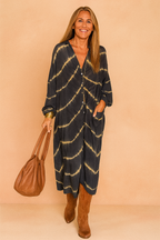 Maggia | Maxi summer dress with v-neckline 0