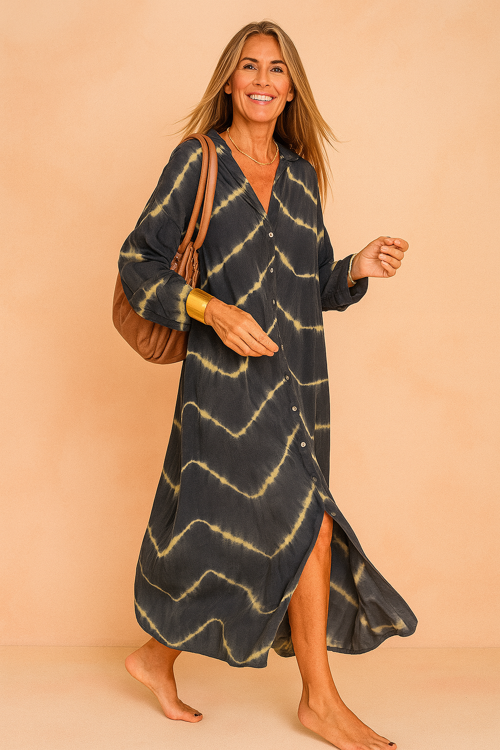 Maggia | Maxi summer dress with v-neckline 4
