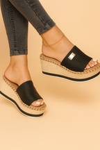 Millie | Woven Wedge Sandals 0