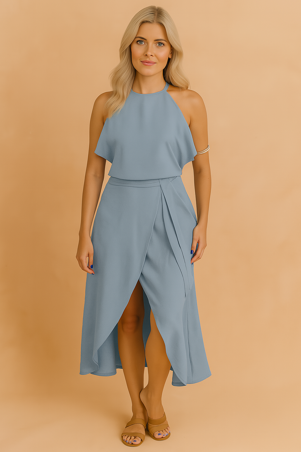 Ruby | Off-the-Shoulder Casual Midi Dress 0