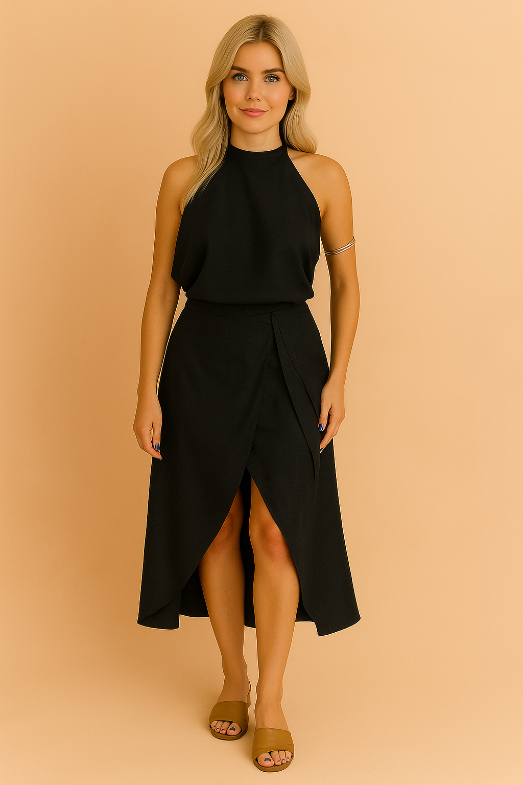 Ruby | Off-the-Shoulder Casual Midi Dress 1
